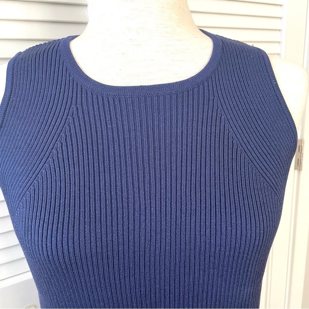 Dana Buchman Silk Knit Sleeveless Shell Tank Top Vintage Black Label Size M - Picture 4 of 8